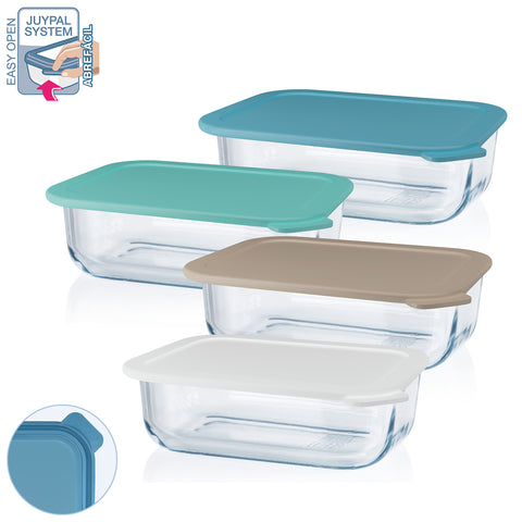 TaperGlass Rectangular 1,52 L BOROSILICATO - Soft Colors