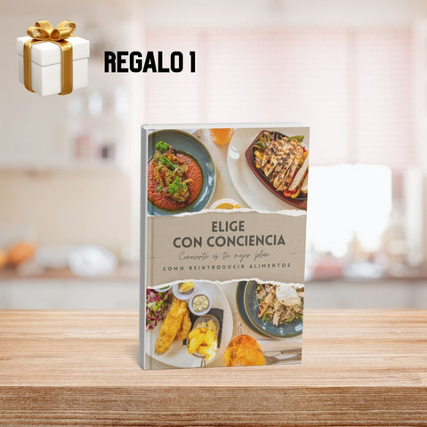 Libro Digital Anti Inflamación + 4 Guias con Recetas Sin Gluten