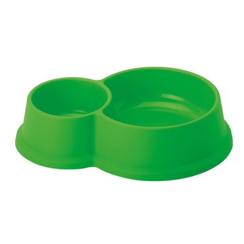 Comedero Doble Básico 0,60 L + 0,25 L