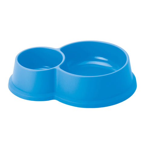 Comedero Doble Básico 0,60 L + 0,25 L