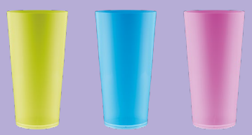 Vaso Cónico Agua Gama Premium Frost 400 CC PP
