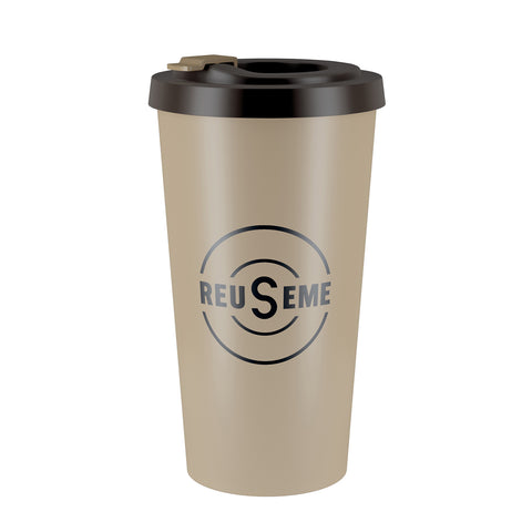 Vaso Café REUSEME + Tapa + Tapón 500 CC