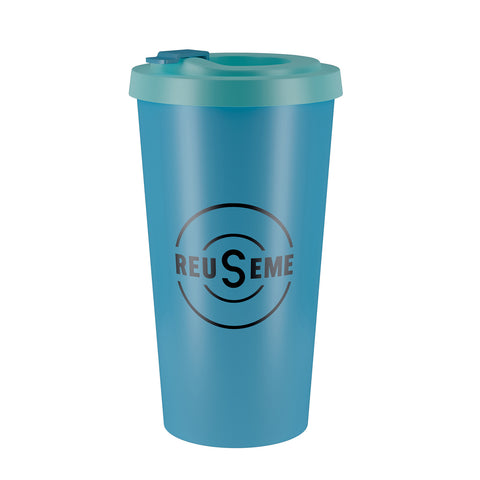 Vaso Café REUSEME + Tapa + Tapón 500 CC