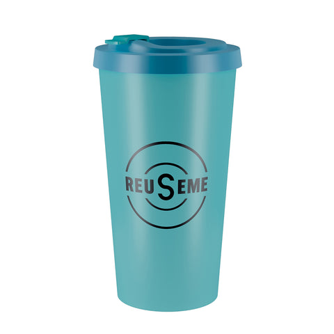 Vaso Café REUSEME + Tapa + Tapón 500 CC