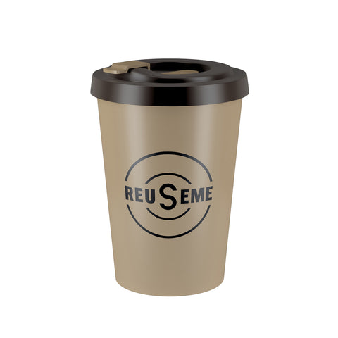 Vaso Café REUSEME + Tapa + Tapón 350 CC