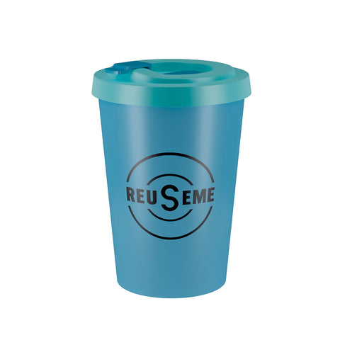 Vaso Café REUSEME + Tapa + Tapón 350 CC
