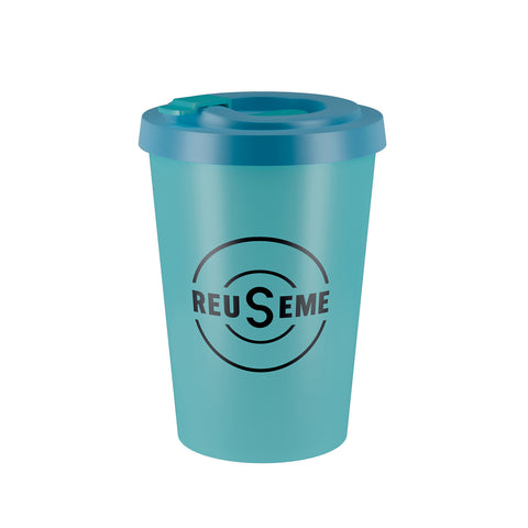 Vaso Café REUSEME + Tapa + Tapón 350 CC