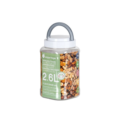 Tarro hermético multiusos de 2,6 litros - Juypal Hogar | Tienda de productos de menaje para el hogar