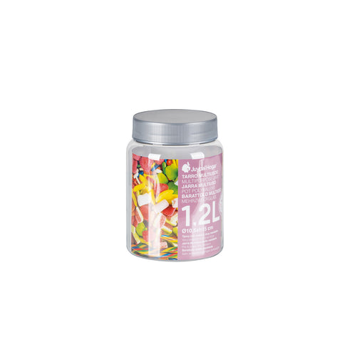 Tarro Hermético PET 1,2L - Juypal Hogar | Tienda de productos de menaje para el hogar