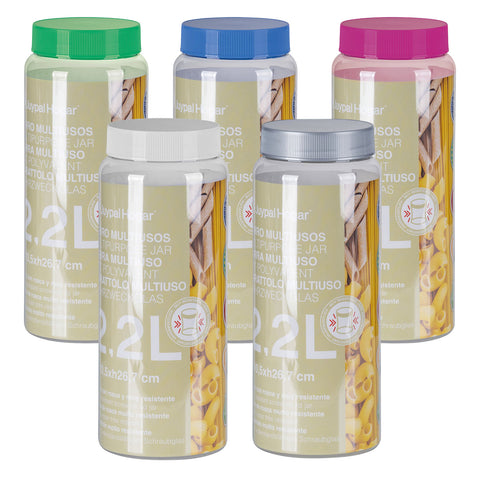 Tarro Hermético PET 2,2L - Juypal Hogar | Tienda de productos de menaje para el hogar