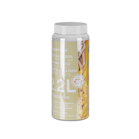 Tarro Hermético PET 2,2L - Juypal Hogar | Tienda de productos de menaje para el hogar