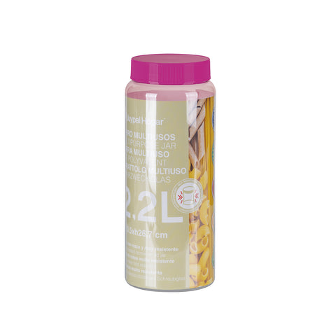 Tarro Hermético PET 2,2L - Juypal Hogar | Tienda de productos de menaje para el hogar