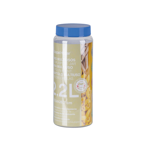 Tarro Hermético PET 2,2L - Juypal Hogar | Tienda de productos de menaje para el hogar