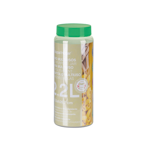 Tarro Hermético PET 2,2L - Juypal Hogar | Tienda de productos de menaje para el hogar