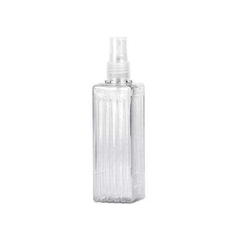 COSMETIC Botella Premium Cuadrada SPRAY 150 ML transparente