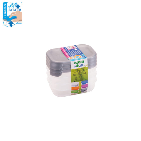 TaperHogar Rectangular Set 3/4 0,25 L Abrefácil