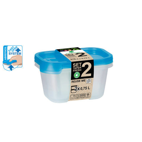 TaperFresh Rectangular 0,75 L SET 2