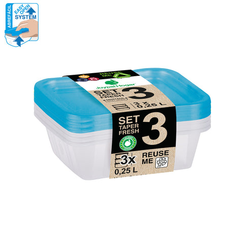 TaperFresh Ovalado 0,25 L Set 3