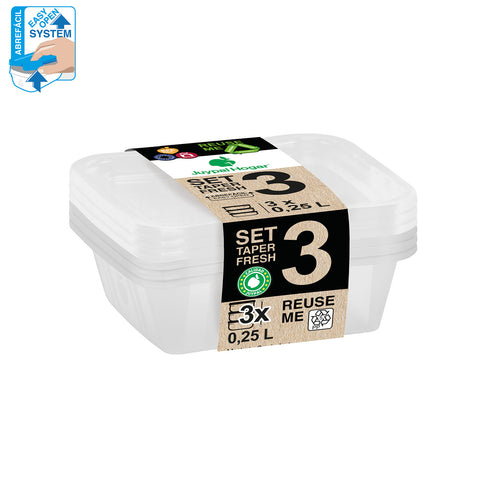 TaperFresh Ovalado 0,25 L Set 3