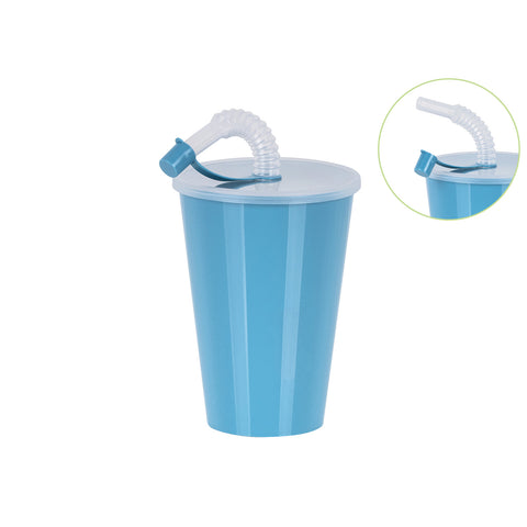 Vaso + Tapa con Caña 0,45L