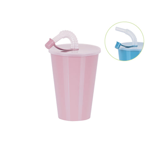 Vaso + Tapa con Caña 0,45L