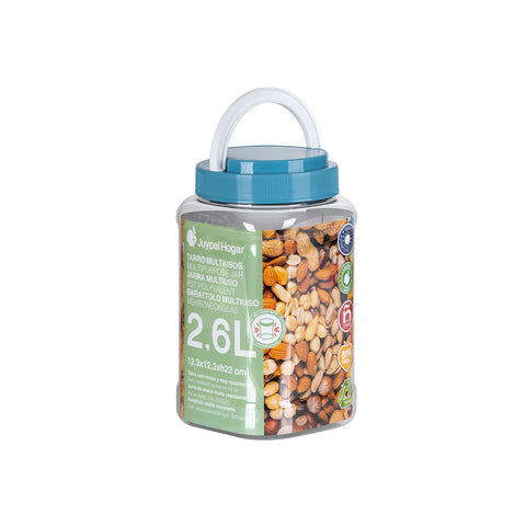 Tarro Cuadrado Hermético Premium 2,6L