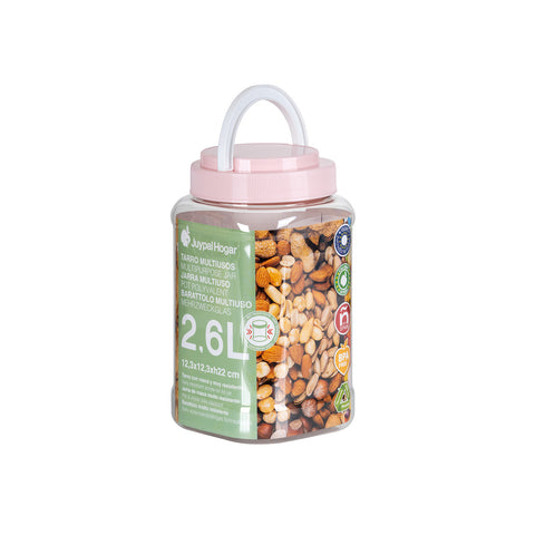 Tarro Cuadrado Hermético Premium 2,6L