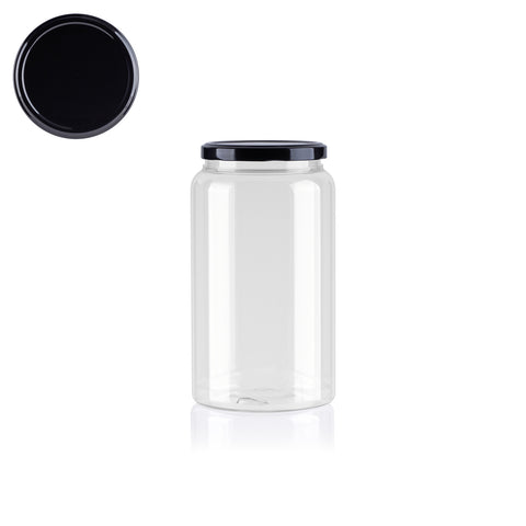 Tarro hermetico redondo + Tapa Metalica 1,60 L