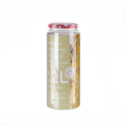Tarro hermetico redondo + Tapa Metalica 2,20 L