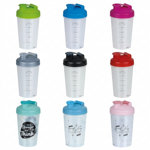Shaker Mezclador batidos 0,60 L + Rejilla
