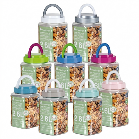 Tarro Cuadrado Hermético Premium 2,6L